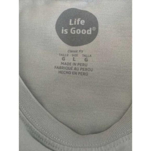 Life is Good Go Deep Mens Classic Fit Blue Short Sleeve Crew Neck Tee Size Large - Picture 7 of 8